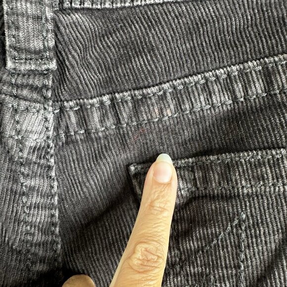 RARE Vintage True Religion Joey Big T Brown Corduroy Cropped Raw Hem Women’s 32 - Picture 12 of 16